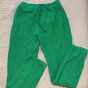 NWOT Boohoo Man Green Men's Cotton Mesh Pants